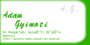 adam gyimoti business card